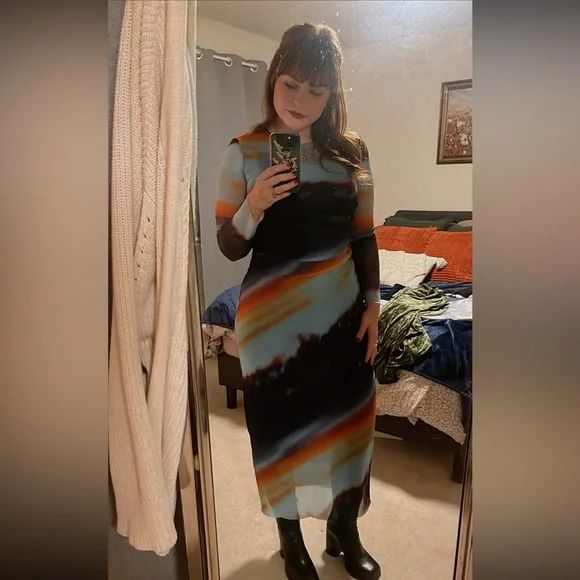 zara mesh dress - Picture 2 of 3